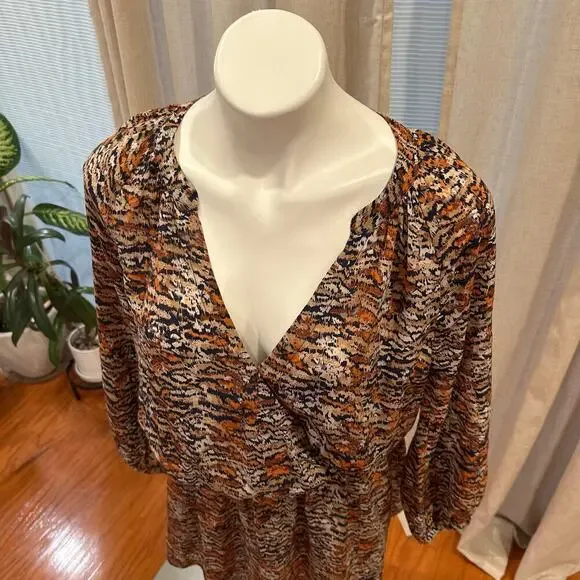 Joie Silk Faux Wrap Dress sz M - Picture 8 of 9